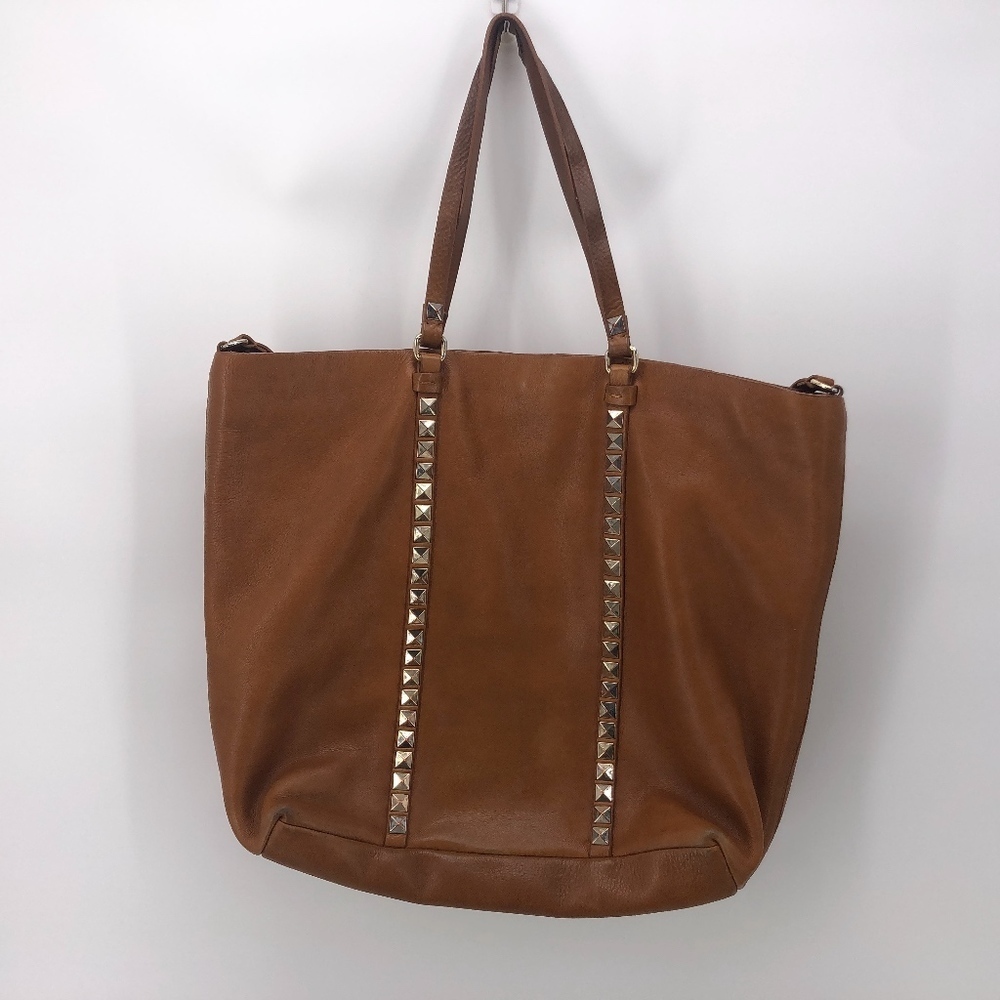 Zara Woman Brown Studded Tote